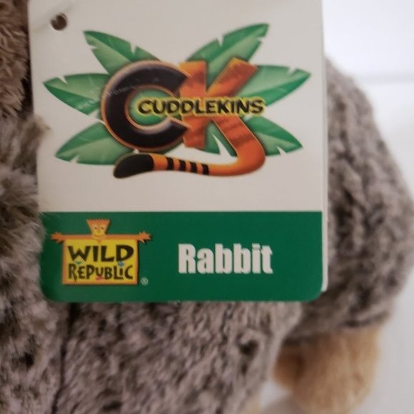 Wild Republic Stuffed Jack Rabbit Big Eyeball Stuffed 13" Rabbit Easter NWT - Picture 5 of 8